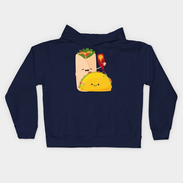 Taco Errryday Kids Hoodie by FunUsualSuspects